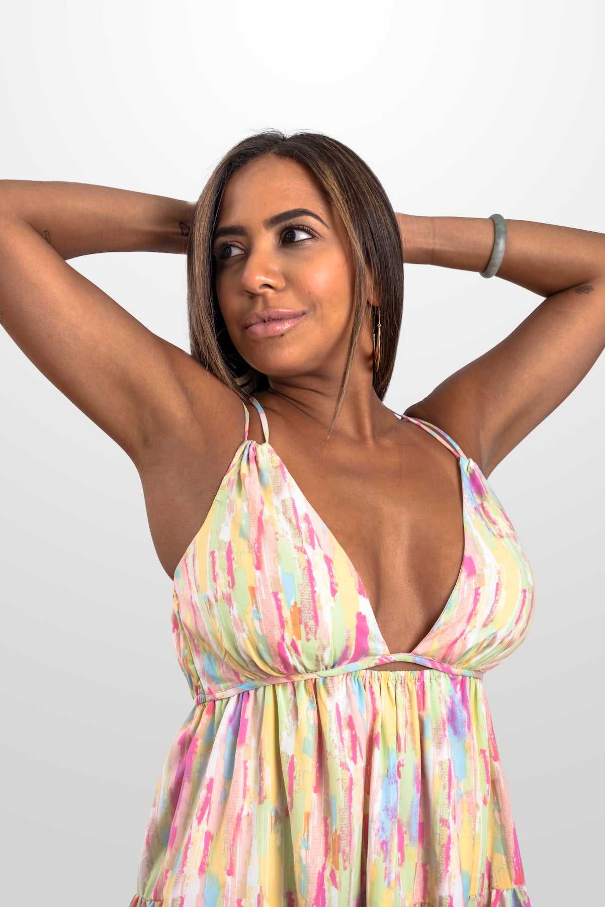 San Juan Flair Halter Tiered Strap Mini Dress - NEW WARDROBE? 40% DISCOUNT AT CHECKOUT!