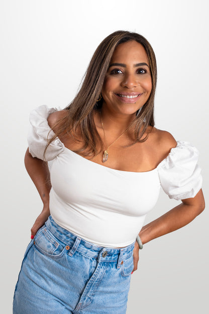 Rincon Puff Open Back Crop Top - NEW WARDROBE? 40% DISCOUNT AT CHECKOUT!