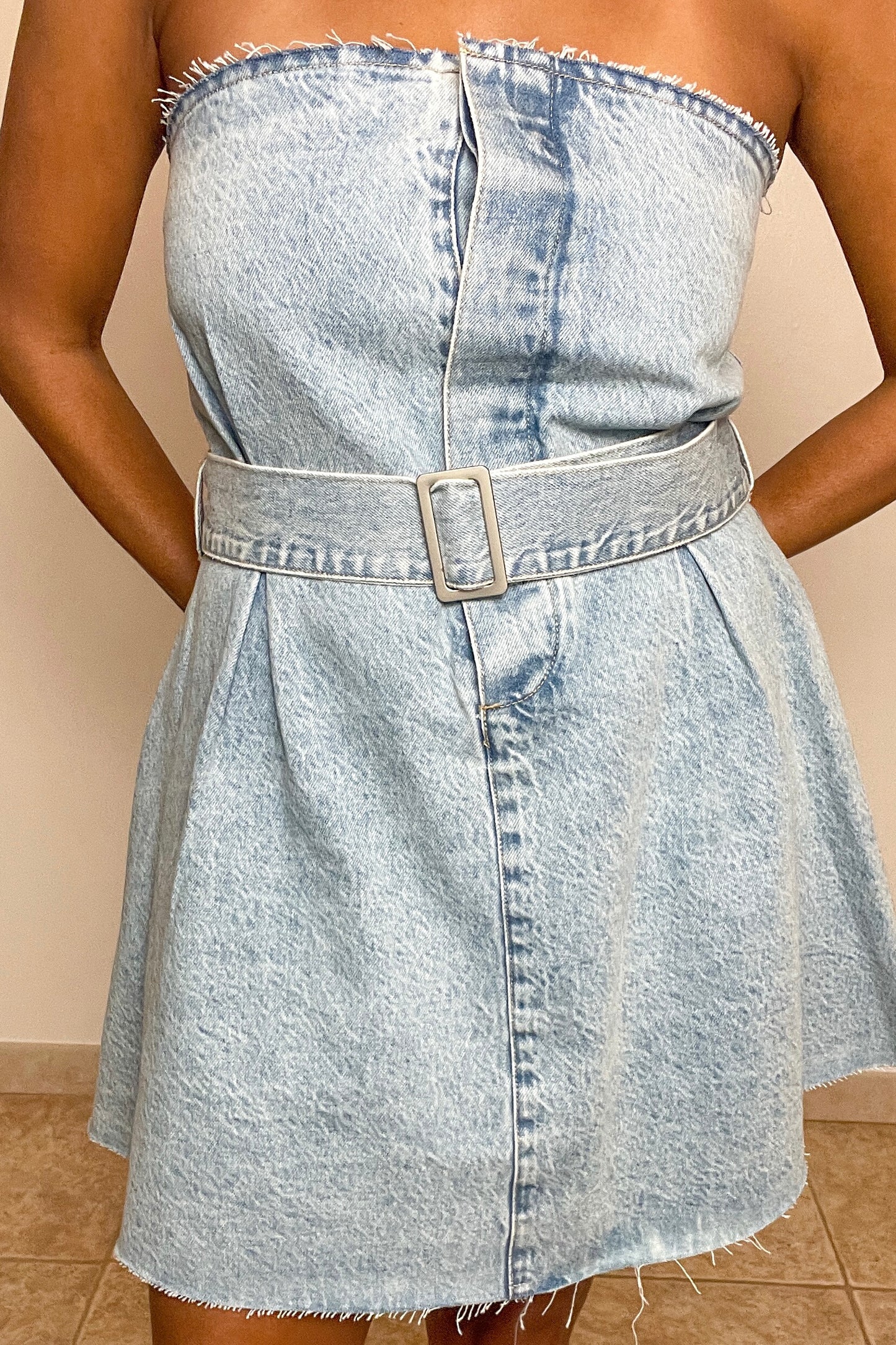 Santurce Denim Tube Dress - NEW WARDROBE? 40% DISCOUNT AT CHECKOUT!