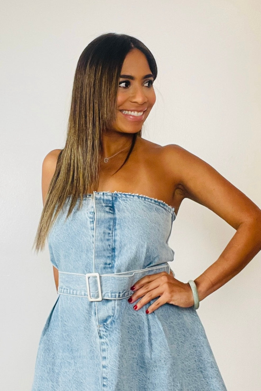 Santurce Denim Tube Dress - NEW WARDROBE? 40% DISCOUNT AT CHECKOUT!