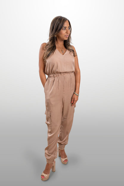 Moet Sleeveless Jogger Jumpsuit - NEW WARDROBE? 40% DISCOUNT AT CHECKOUT!